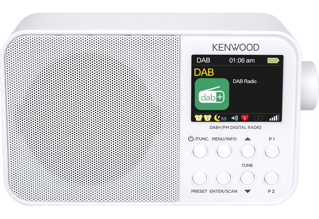 Kenwood Audio Kenwood CR-M30DAB-W Draagbare DAB+ Radio - Wit