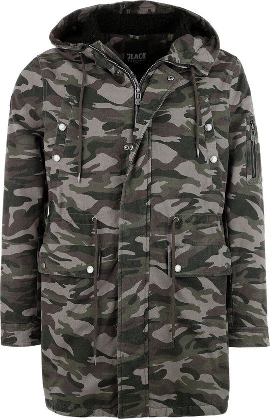 Black Premium by EMP Zwarte Winterjas met Binnenzak - Heren - XL