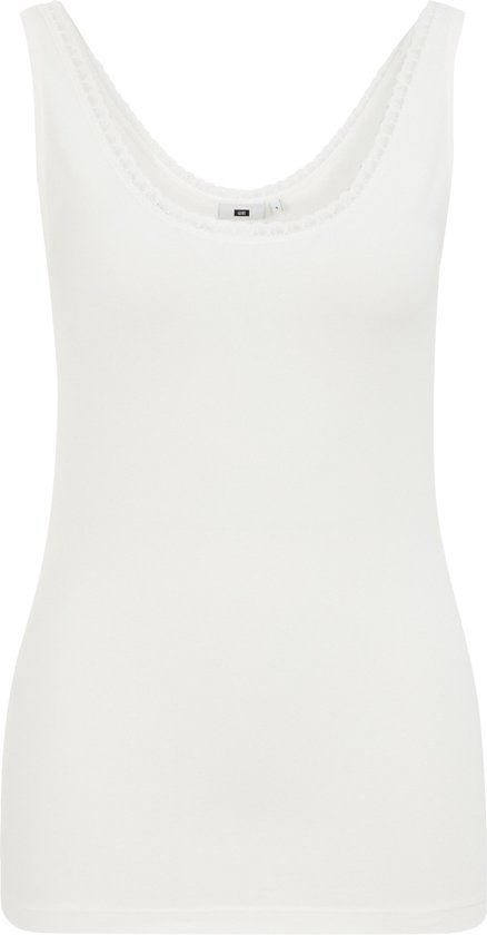 WE Fashion Dames singlet met kant