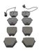 Ferodo FDB1710 Remblok Set, schijfrem - (set van 4) | Compatibel met: AUDI A6 C5 Avant, A8 D2