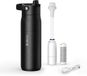 BRITA LARQ iQ Digitale Waterfilterfles Zwart - 680 ml - RVS Drinkfles met hydratatie tracking app, actieve koolstofwaterfilter & UV-C