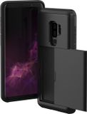 iMoshion Hoesje Samsung Galaxy S9 Plus - Backcover met pasjeshouder - Zwart