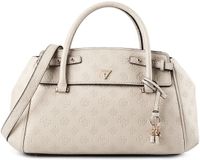 GUESS Diana 3 Compartment Satchel Handtas Schoudertas Light Taupe Logo