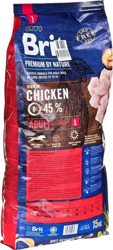 Brit Premium by Nature Adult L - 15kg - Hondenvoer