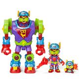 SUPERTHINGS RIVALS OF KABOOM Superbot Fury Storm - joint-robot met vechtaccessoires, 1 Kazoom Kid en 1 SuperThing exclusief