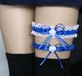 New Age Devi Thuis in Waren B.V. Kousenband - Bruiloft Lingerie - Stretch - Fel Blauw