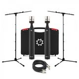 G4M Gear4music G4M Pencil Condenser Microphone, Stereo Recording Pack