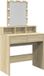 vidaXL Kaptafel met LED 80x41x144,5 cm Sonoma eikenkleurig