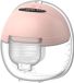 BeltAvenue Holding B.V. Tire-lait portable - Tire-lait électrique mains libres super silencieux - Confort - Bol collecteur de lait maternel avec flasque de 24 mm - Massage - Rose clair