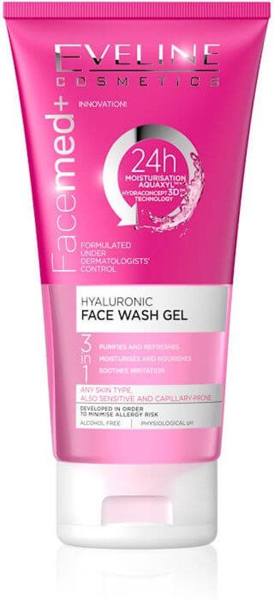 Eveline Cosmetics Facemed+ Hyaluronic Face Wash Gel 3 in 1 - 150ml