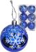Gerimport Kerstballen - 6x - 6 cm - Kunststof - Blauw