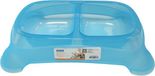 Nobleza Dubbele Voerbak Hond - Voer- en Waterbak - 2 x 500 ml - Kunststof - Blauw - Maat M