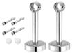 Solidchoice - Set de 4 supports de plafond - Supports pour tringle à rideaux et tringle à vêtements