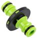 DIVODV 27915 Raccord de tuyau pour deux raccords rapides 1/2", vert-noir
