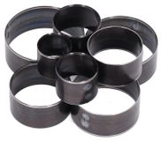 Set de 8 emporte-pièces ronds en acier, 25–60 mm