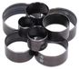 Set de 8 emporte-pièces ronds en acier, 25–60 mm