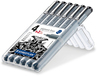 Staedtler 308 SB6P Fineliner Set - 6 stuks - Zwart - 4007817308356