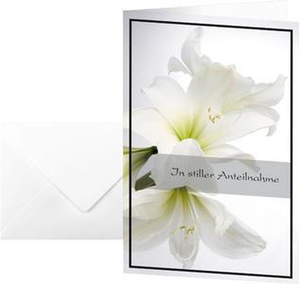 Sigel Trouwkaarten Witte Amaryllis B115xH170mm