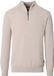 Casa Moda Heren Trui met Halve Rits - Gebroken Wit - Katoen - Maat XL