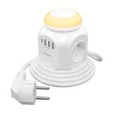 AISENS ASPS-3A1CL01-W Stekkerdoos 4 AC-uitgangen Wit