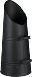 Relaxdays kolenkit - 16 liter - 2 handgrepen - metaal - zwart