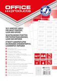 OFFICE PRODUCTS etiketten zelfklevend / 38 x 21,2 mm / 100 vellen A4 / wit