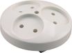 Q-Link Uni Inbouw Stopcontact - 3-voudig - Rond - Polarwit