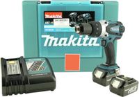 Makita BHP458RFJ 18V Li-Ion batterie perceuse à percussion/visseuse set (2x 3.0Ah batterie) in Mbox