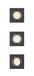 Philips Hue Philips Peridot inbouwspot - GU10 fitting - Zwart - Vierkant - Richtbare spot - 3-pack