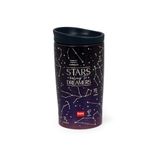 Legami - Vacuum Tumbler Hot & Cold, thermisch glas, licht en duurzaam, met luchtdichte sluiting, van roestvrij staal, inhoud 275 ml, voor alle soorten dranken, sterrenthema