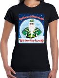 Bellatio Decorations Shoppartners Bv Fout Kerst t-shirt / shirt - Achterhoek style we know how to party - zwart voor dames - kerstkleding / kerst outfit L