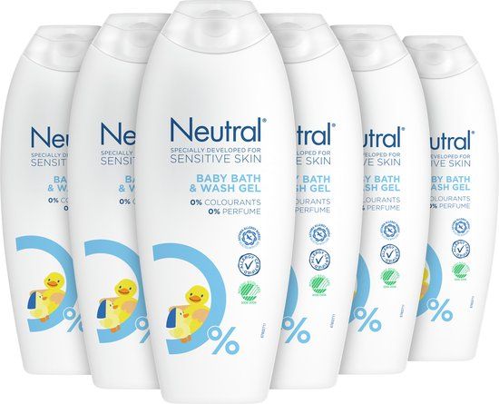 Neutral Baby Wasgel - Parfumvrij - 6 x 250 ml - Voordeelverpakking
