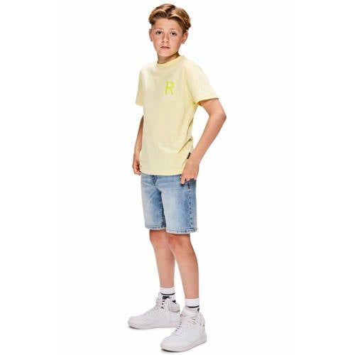 Retour Jeans T-shirt met backprint lichtgeel