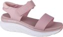 Skechers Women's D'Lux Walker New Block Pink Sandals Size 39