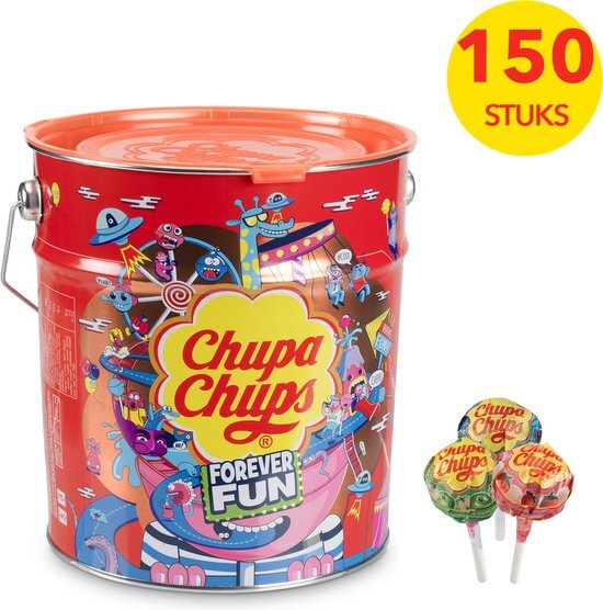 Chupa Chups Tin Best of Chupa Chup 150 stuks