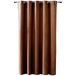 Duffi Verduisteringsgordijn met metalen ogen, voor woonkamer, eetkamer, woonkamer, slaapkamer, geconfectioneerd, donker effect, 1 stuk, lang, bruin, 200 x 260 cm