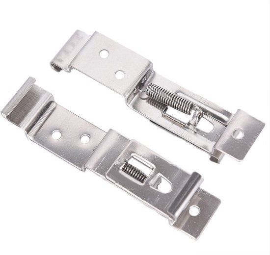 RVS Kenteken / Nummerplaat Houders - Universeel Frame Beugels Clips Klemmen (set) - Heble®