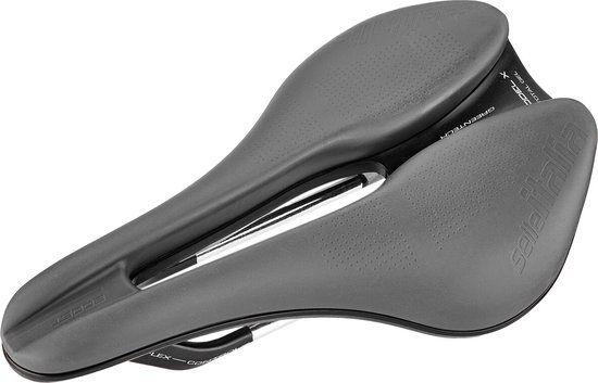 Selle Italia Model X Green Comfort+ Superflow Zadel - Grey - 145 mm