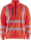 Blåkläder High Vis Sweatshirt halve rits 3564-2538 - High Vis Rood - XS