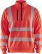 Blåkläder High Vis Sweatshirt halve rits 3564-2538 - High Vis Rood - XS