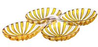 Guzzini Set van 2 antipasti-tabletten Dolce Vita kleur amber