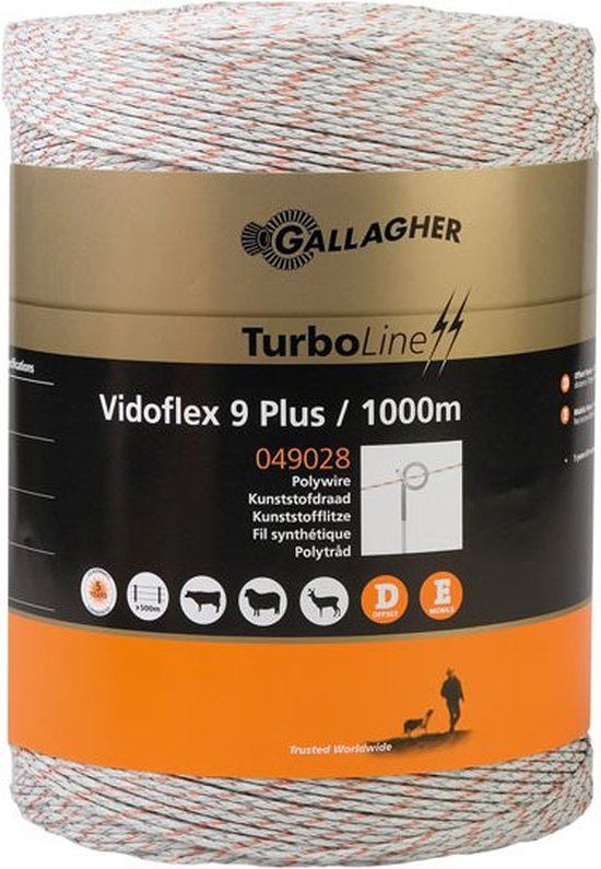 Gallagher Schrikdraad (1000 Meter / Wit) - Vidoflex 9 Plus
