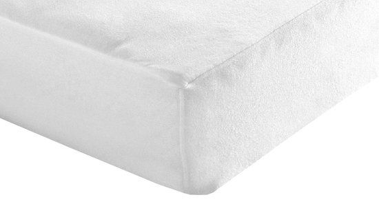 Waterdichte Matrasbeschermer SwissSleep - Jersey Tencel Lyocell - Tweepersoons - 220x220 cm - Wit