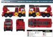 Majorette - Speelgoedvoertuig SOS politie - brandweer - ambulance België - 3 pack hulpdienst miniatuurauto's 7,5cm