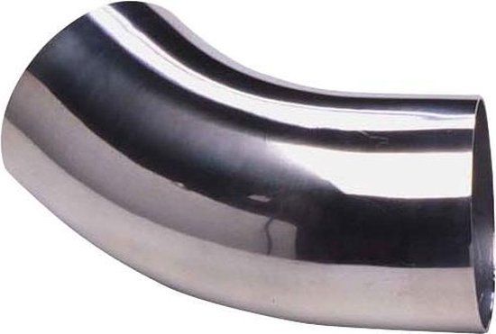 AutoStyle Universele Aluminium Luchtfilterbuis - 45 Graden - 50mm - Zwart