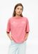 s.Oliver T-Shirt Koraal Dames 38 Katoen Korte Mouw Ronde Hals Aansluitend Logo