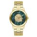 Guess GW0958G2 Monarch Goud RVS Herenhorloge Groene Wijzerplaat 44mm