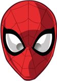 Globos Spiderman papieren maskers World of Web - 6 stuks
