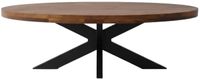 Lizzely Garden & Living Jimmy Salontafel ovaal mangohout 140cm bruin