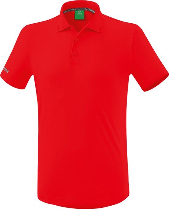 ERIMA Functionele Polo Rood Maat L - Heren - Voetbal - Korte mouw - Polyester